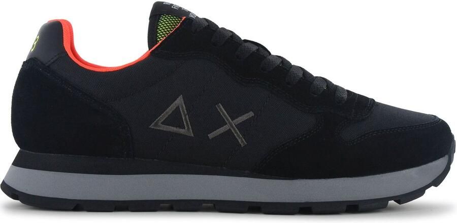 Sun68 Tom Fluo Heren Sneakers Schoenen Zwart Z46102