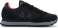 Sun68 Tom Fluo Heren Sneakers Schoenen Zwart Z46102 - Zwart