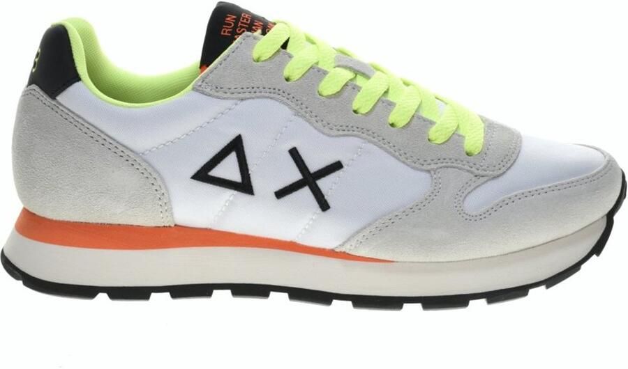 Sun68 Lage Sneakers Z36102 TOM FLUO-502 01 BIANCO