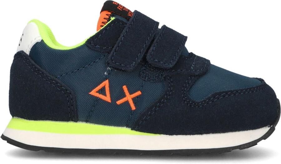 Sun68 Jongens Lage sneakers Tom Fluo Blauw Textiel