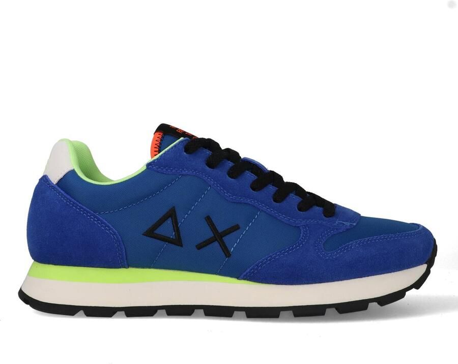 Sun68 Tom Fluo Heren Sneakers Schoenen Blauw Z36102