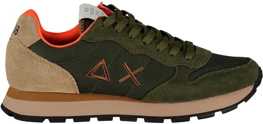Sun68 Sun 68 Heren Sneaker Tom Solid Dark Military Kaki