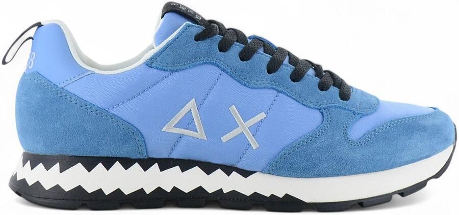 Sun68 Tom Snake Heren Sneakers Schoenen Blauw Z35104
