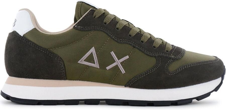 Sun68 Tom Solid Heren Sneakers Schoenen Groen Z36101