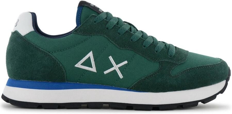 Sun68 Tom Solid Heren Sneakers Schoenen Groen Z46101