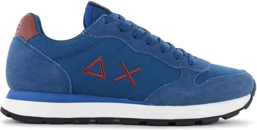 Sun68 Tom Solid Heren Sneakers Schoenen Petrolio-Blauw Z46101