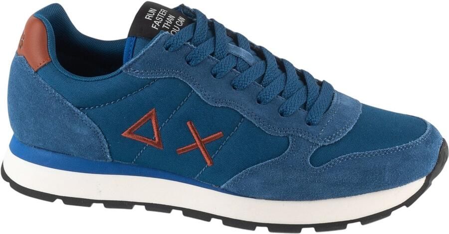 Sun68 Tom Solid Heren Sneakers Schoenen Petrolio-Blauw Z46101