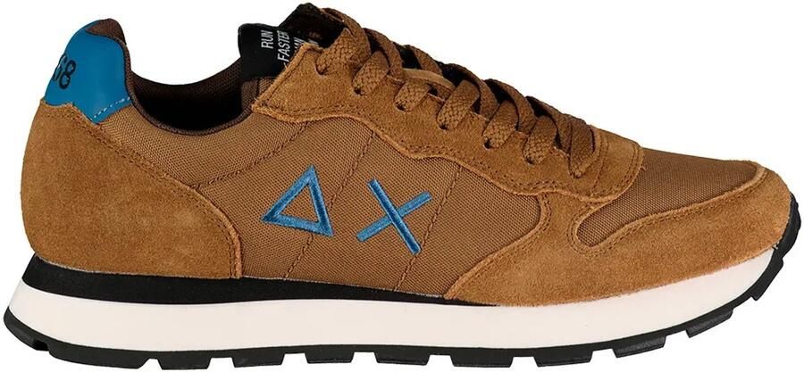 Sun68 Tom Solid Heren Sneakers Schoenen Bruin Z46101