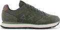 Sun68 Tom Suede Heren Sneakers Schoenen Military-Groen Z46106 - Groen