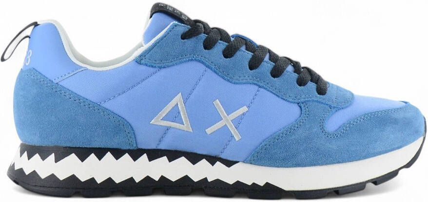 Sun68 Tom Snake Heren Sneakers Schoenen Blauw Z35104