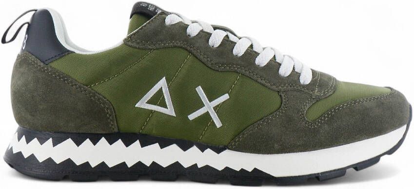 Sun68 Tom Snake Heren Sneakers Schoenen Groen Z35104