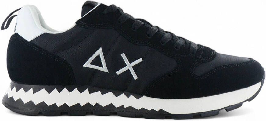 Sun68 Tom Snake Heren Sneakers Schoenen Zwart Z35104