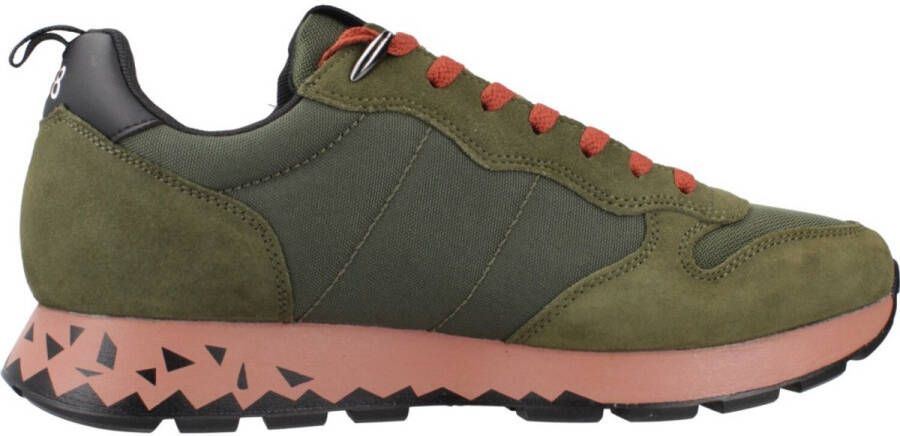 Sun68 Sneakers van suède en militaire stof - Foto 1