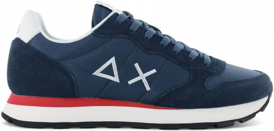 Sun68 Tom Solid Heren Sneakers Schoenen Blauw Z35101