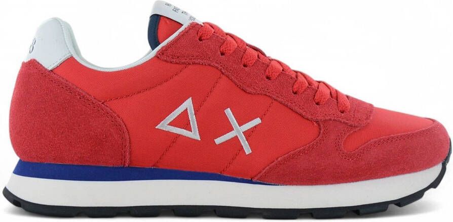 Sun68 Tom Solid Heren Sneakers Schoenen Rood Z35101