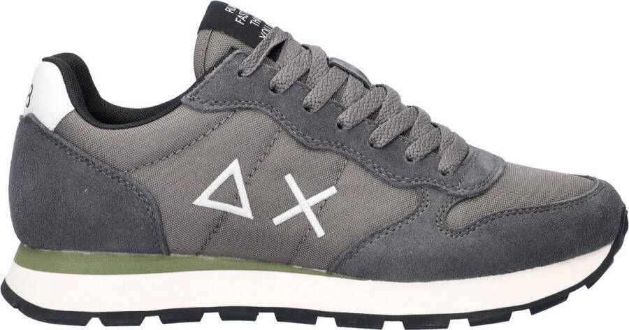 Sun68 Heren Lage sneakers Tom Solid Grijs Suède