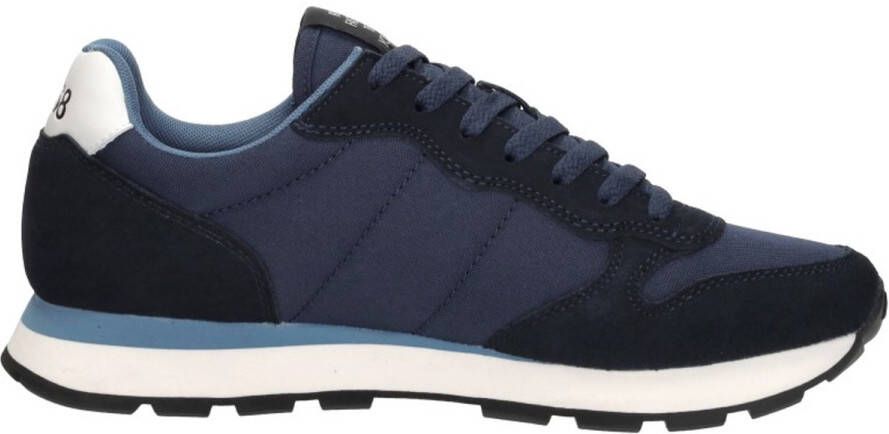 Sun68 Heren Lage sneakers Tom Solid Donkerblauw Suède