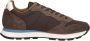 Sun68 Sneakers van nylon en suède met geborduurd logo - Thumbnail 1
