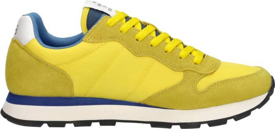 Sun68 Gele solide sneakers voor heren Yellow Heren