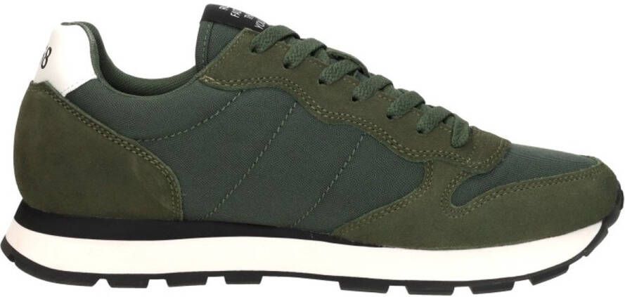 Sun68 Heren Lage sneakers Tom Solid Groen Textiel