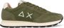 Sun68 Groene Leren Stoffen Sneakers Normale Pasvorm - Thumbnail 1