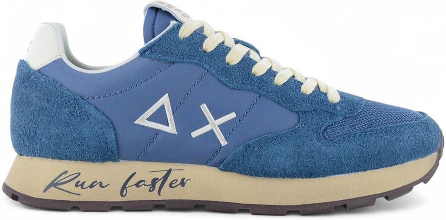 Sun68 Vintage Nylon Sneakers met Geborduurd Logo