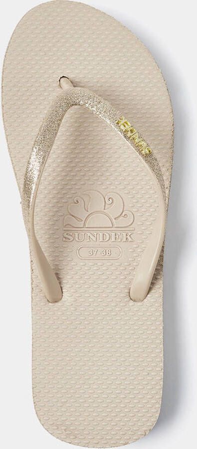 Sundek Flip Flop Dames Slipper Goud Glitter