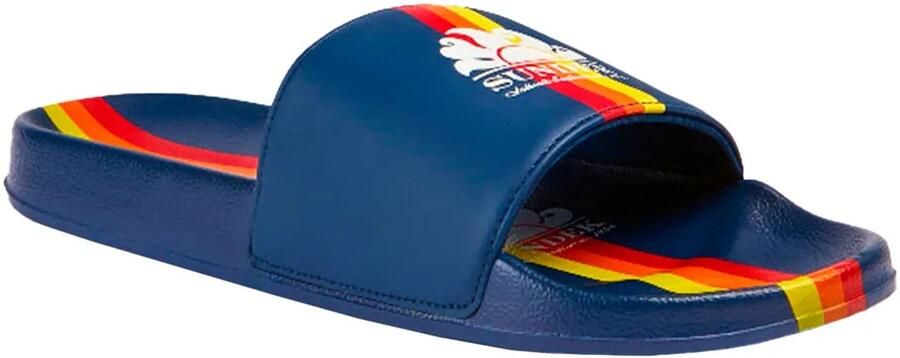 Sundek Logo Slippers Blauw Man