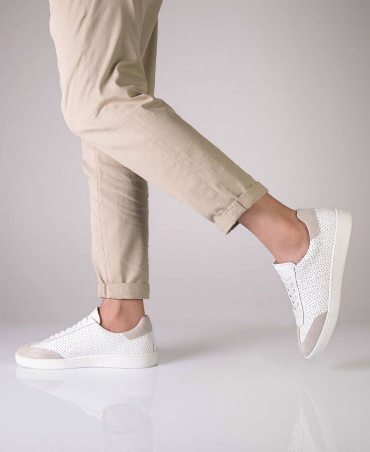Suny Anna Kern 7420 Suede Danssneakers voor heren in Wit Beige met Volledige Zool en Draaipunten voor vloeiende draaibewegingen Latin Salsa Bachata beige wit