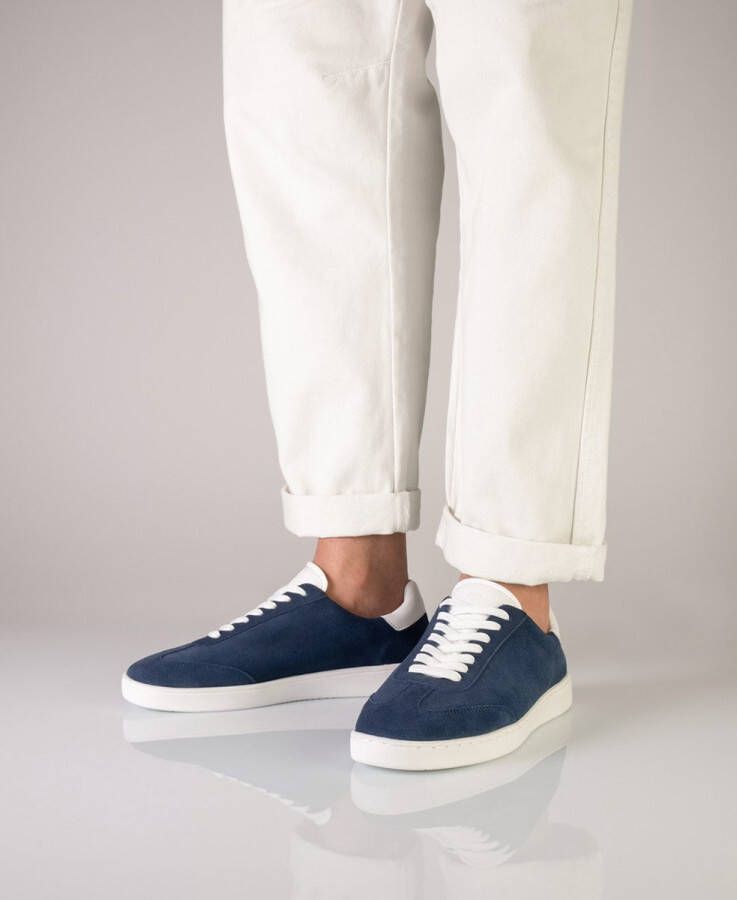 Suny Casual Danssneakers voor Heren Anna Kern 7405 Zacht Suède Doorlopende Zool met dubbele Spinpoint Gemaakt voor verschillende dansvloeren Dansen binnen en Buiten Blauw