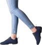 Suny Dames Danssneakers 170 Splitzool Veters Salsa Latin Bachata Swing Dansen binnen en buiten Eenvoudige dansbewegingen Comfortabele danssneakers Lichtgewicht Ademend Mesh Blauw - Thumbnail 2