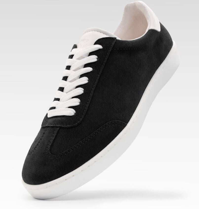 Suny Danssneakers Anna Kern 7415 voor Heren Perfect voor Latin Dansstijlen Salsa Bachata Volledige zool met draaipunten voor optimale draaibewegingen Zacht Suede zwart