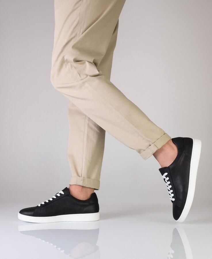 Suny Anna Kern 7410 Danssneakers voor Heren van Zwart Nappa Leer met Volledige Zool Drie draaipunten systeem voor betere draaibewegingen Salsa Bachata Latin zwart