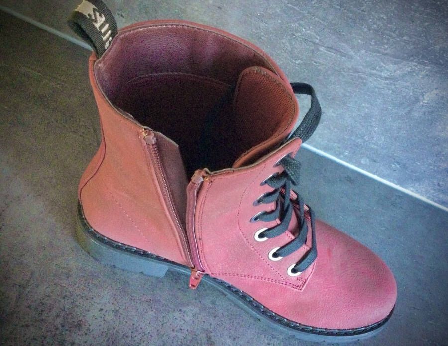 Super Cracks Supercracks veterboots Bordeaux bordeauxrood