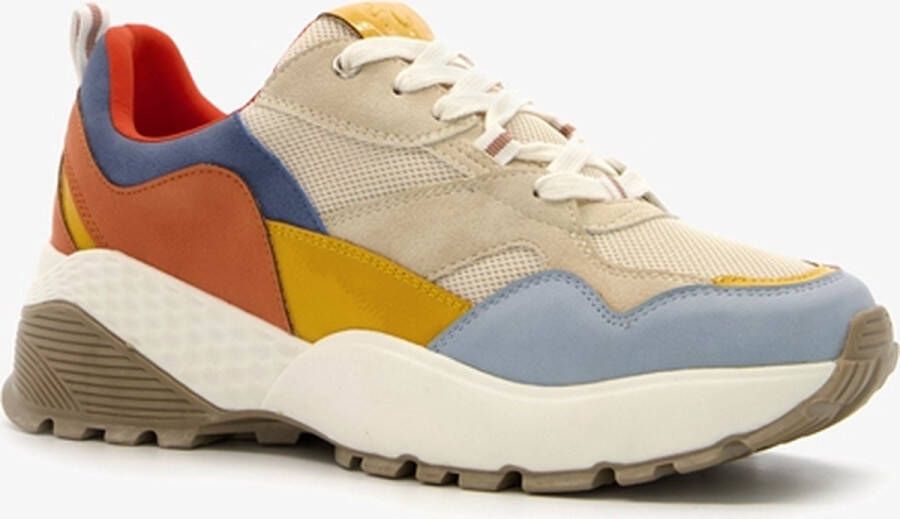 Super Cracks Supercracks dames dad sneakers Blauw - Schoenen.nl