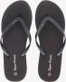 Super Cracks Supercracks dames teenslippers met dikke zolen Zwart - Thumbnail 1