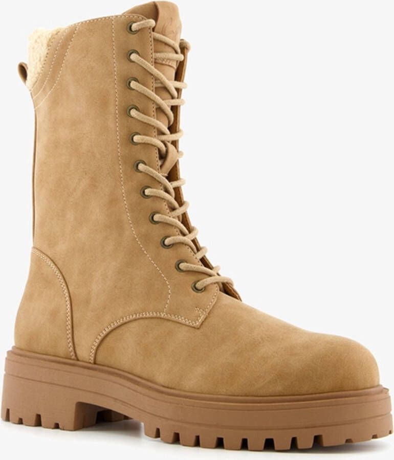 Super Cracks Supercracks dames veterboots Bruin
