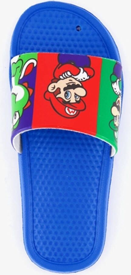 Super Mario Bros Super Mario kinder badslippers blauw