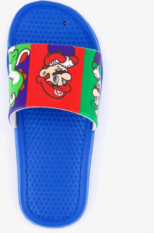 Super Mario Bros Super Mario kinder badslippers blauw