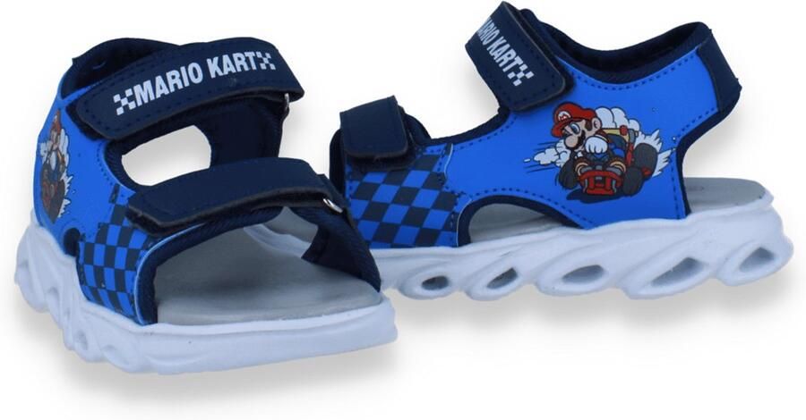 Super Mario Jongens Sandaal Met Lichtjes Blauw