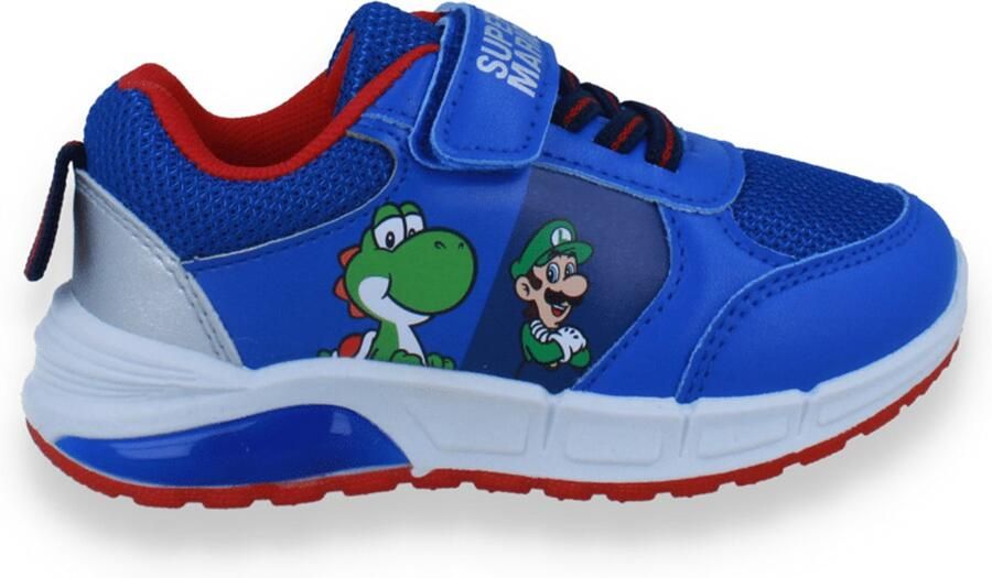 Super Mario Jongens Sneaker Met Lichtjes Blauw