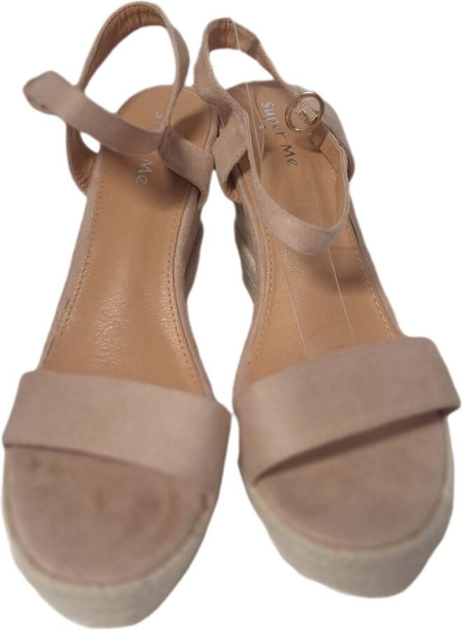 Super Me ESPADRILLE IN BEIGE IMITATIE SUEDE