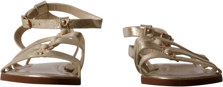 Super Mode Sandaal 'Flache Riemchensandalen von Joalice' goud