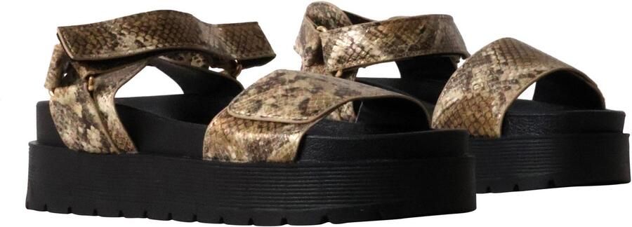 Super Mode Joalice-sandalen met klittenbandsluiting en plateauzool - Foto 4