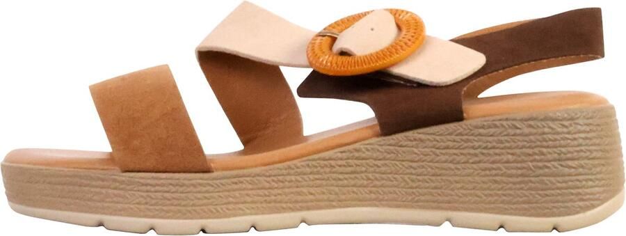 Super Mode LBS-sandalen met sleehak en riempje - Foto 2