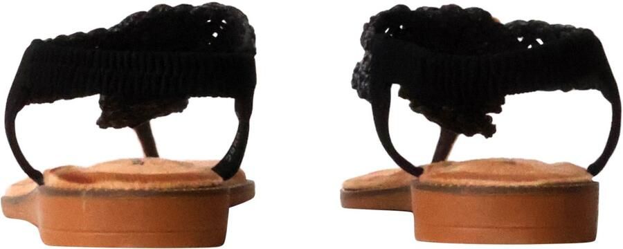 Super Mode Sandaal 'Flache Sandalen zum Hineinschlüpfen' zwart - Foto 2