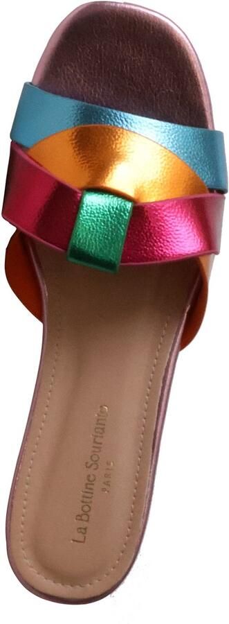 Super Mode Sandaal 'Flache Sandalen zum Hineinschlüpfen von „La Bottine Souriante“' zwart