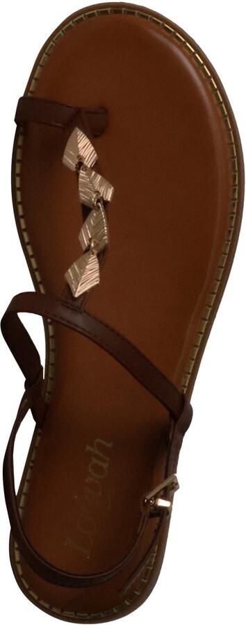 Super Mode Platte sandalen met bandjes van Loevah Paris