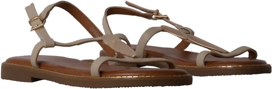 Super Mode Sandaal 'Flache Riemchensandalen von Loevah Paris' beige