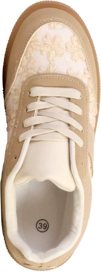 Poti pati Supermodieuze lage sneakers met veters